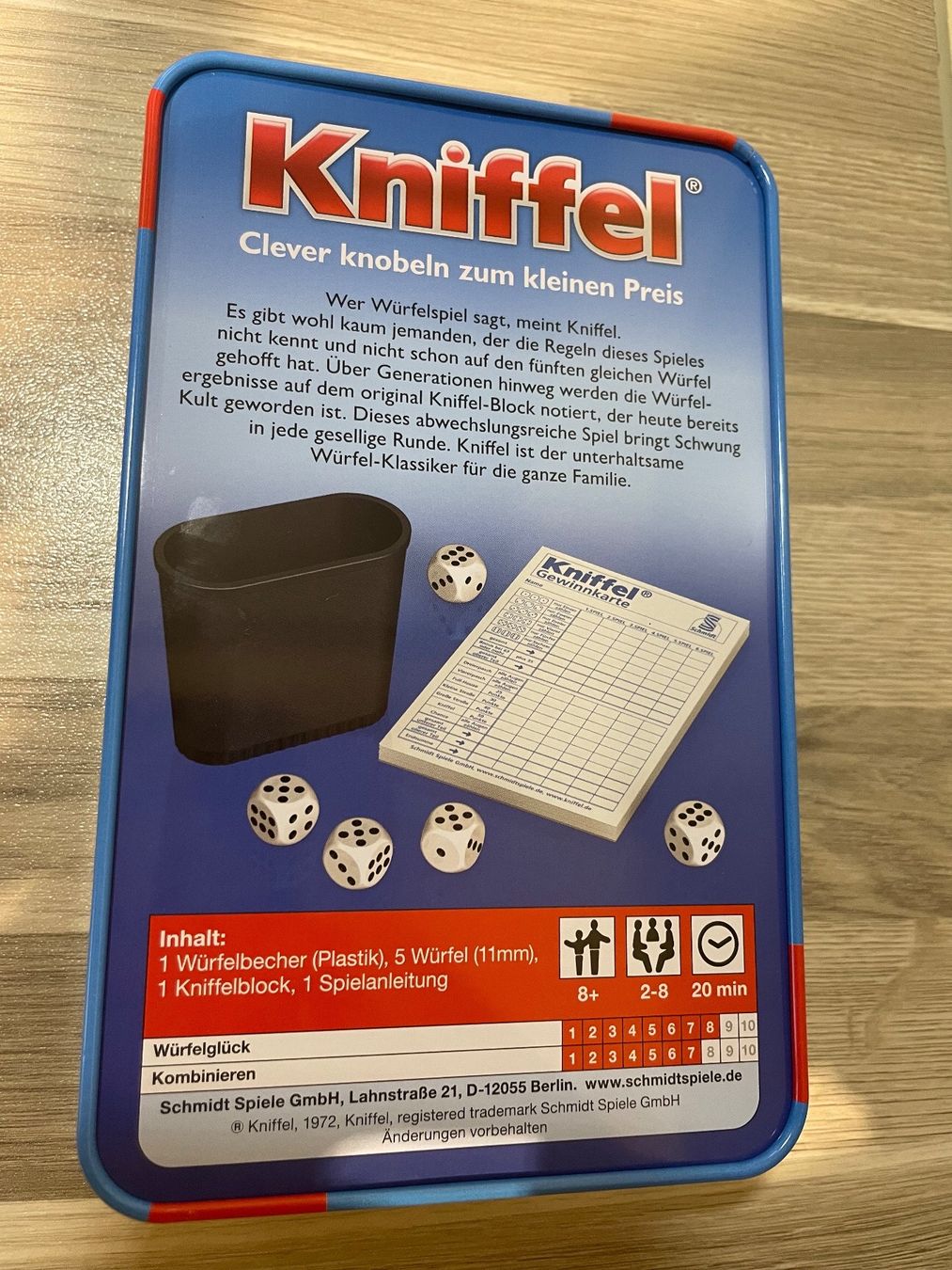 Giochi: Kniffel Spiel von Schmidt – Usato da Goldswil venduto da Fisel 2