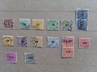 16 timbres-poste oblitérés - Chemins de fer fédéraux