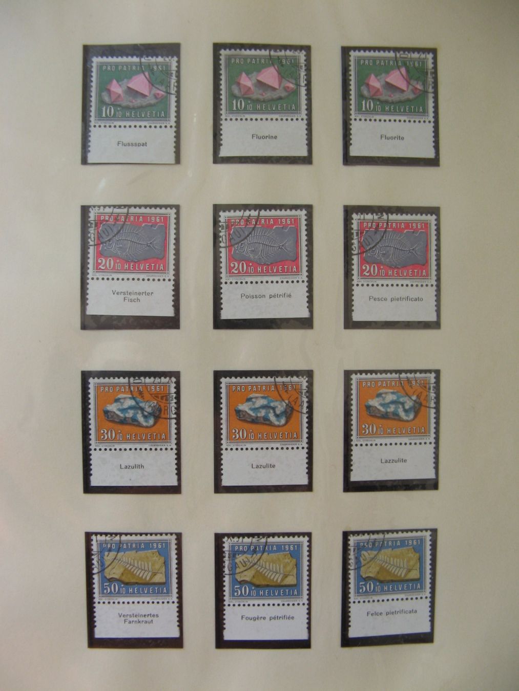 Alle Briefmarken: PP 1961 - 1967 mit Tabs – Gebraucht aus Frauenfeld von Interessent1
