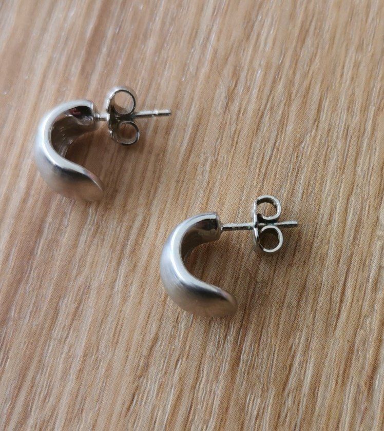 Ohrringe & -stecker: silbrige Ohrringe – Gebraucht aus Kastanienbaum von therebellsmurfette 3