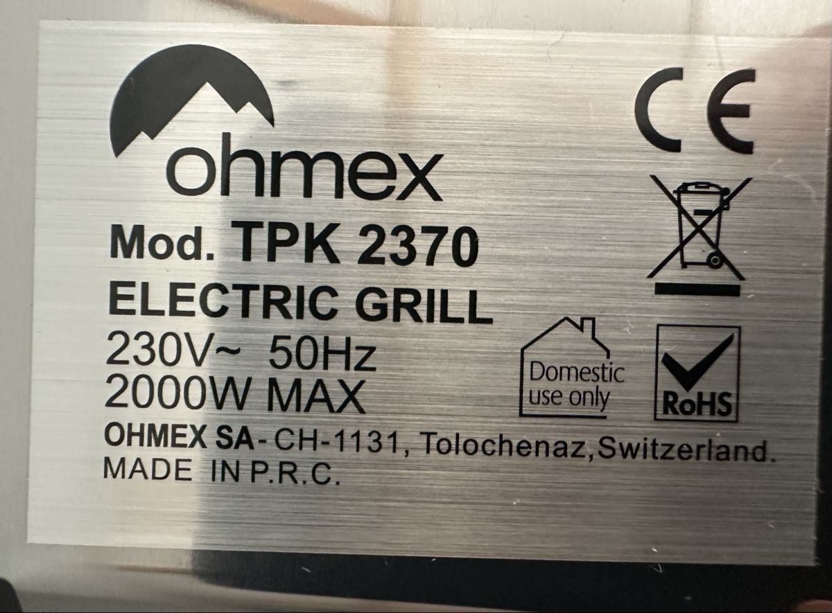 Griglie: Electric Grill Ohmex – Nuovo (secondo la descrizione) da Oberglatt ZH venduto da Jahudka 4
