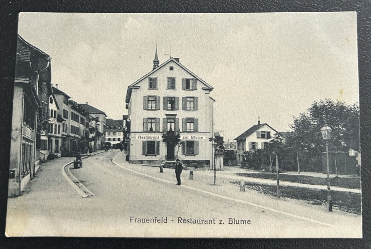 Cartes postales: Frauenfeld Restaurant z. Blume  – D'occasion à Horw par Tellbub