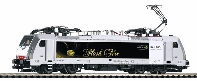 Piko Modellini di ferrovie: Piko E-Lok BR 186 Railpool Flash Fire – Nuovo (secondo la descrizione) da Interlaken venduto da F.Loco