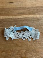 NEUES Strumpfband blau mit Spitze für Gr. XS, S & M - 223275