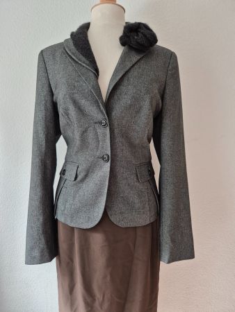 JACKE BLAZER ONE TOUCH 38 M BLÜTE STICKEREI,  TOP ZU ROCK