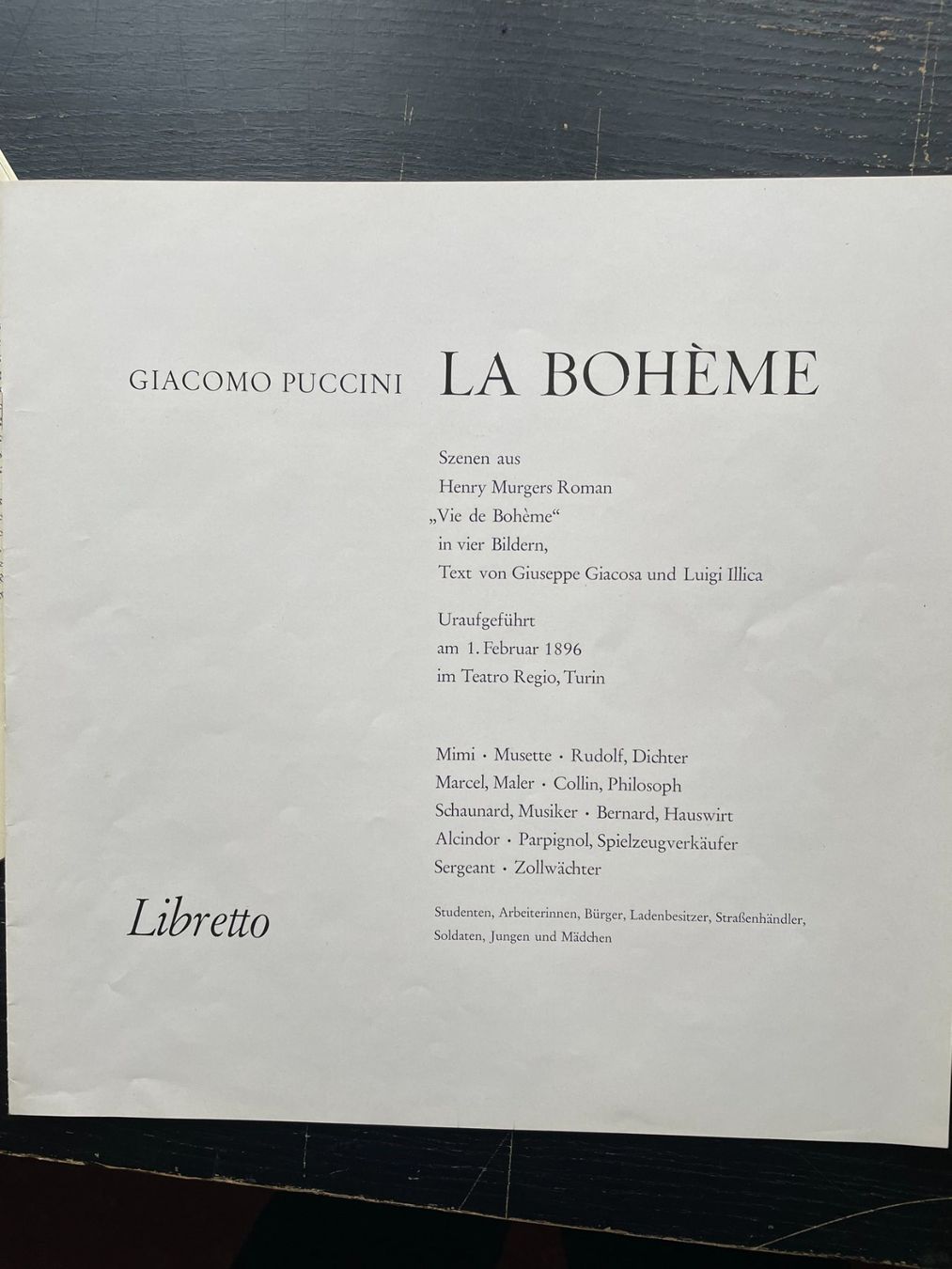 Dischi in vinile: 2 Landspielplatten "La Bohème" – Usato da Appenzell Steinegg venduto da Wurzlers 1