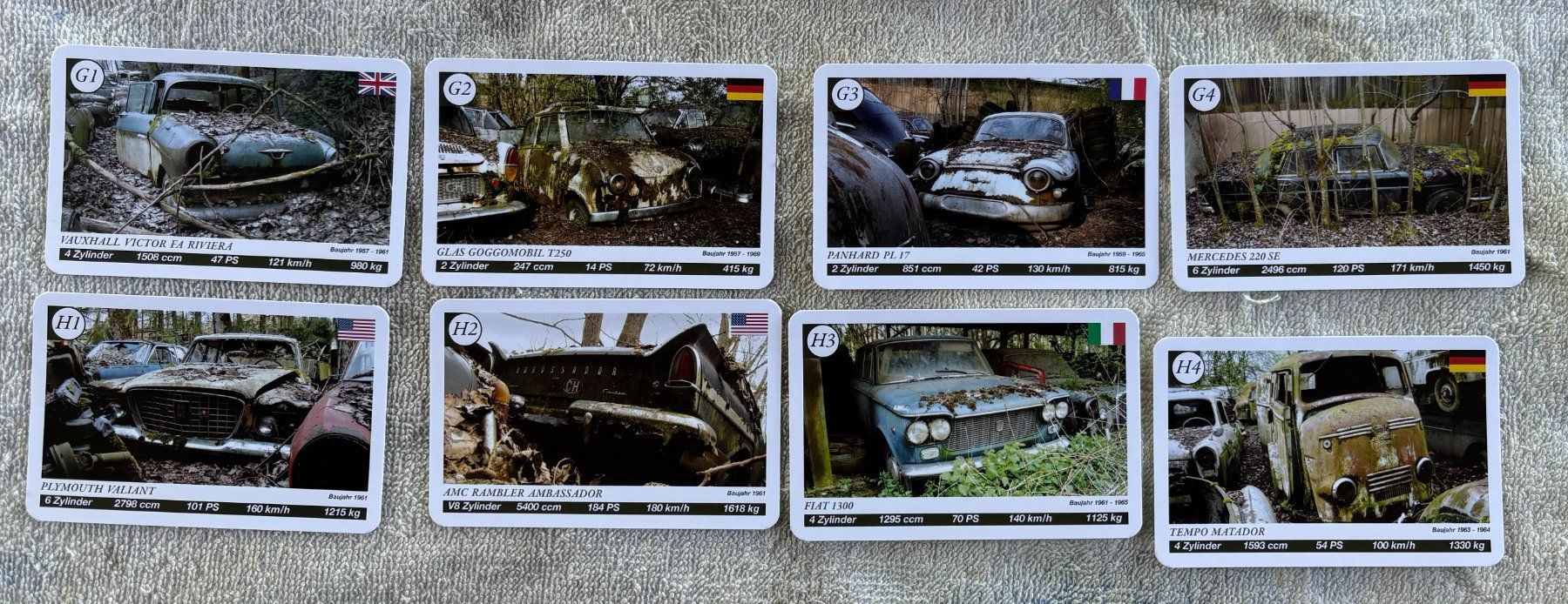 Giochi: QUARTETT AUTOFRIEDHOF SWITZERLAND – Usato da Ostermundigen venduto da wini63 3