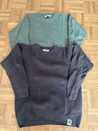2 lässige Strickpullover Gr. 140