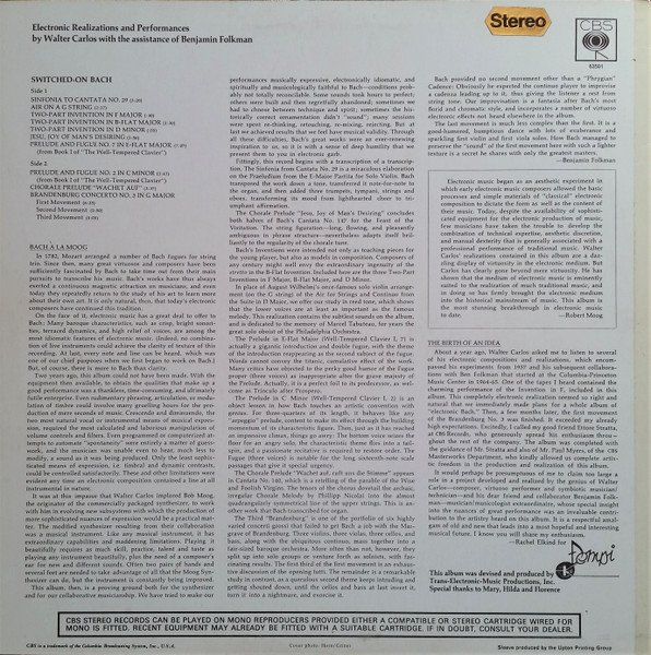 Schallplatten: Carlos Walter: Switched-On Bach LP – Neu (gemäss Beschreibung) aus Steinhausen von Vilivinili 1