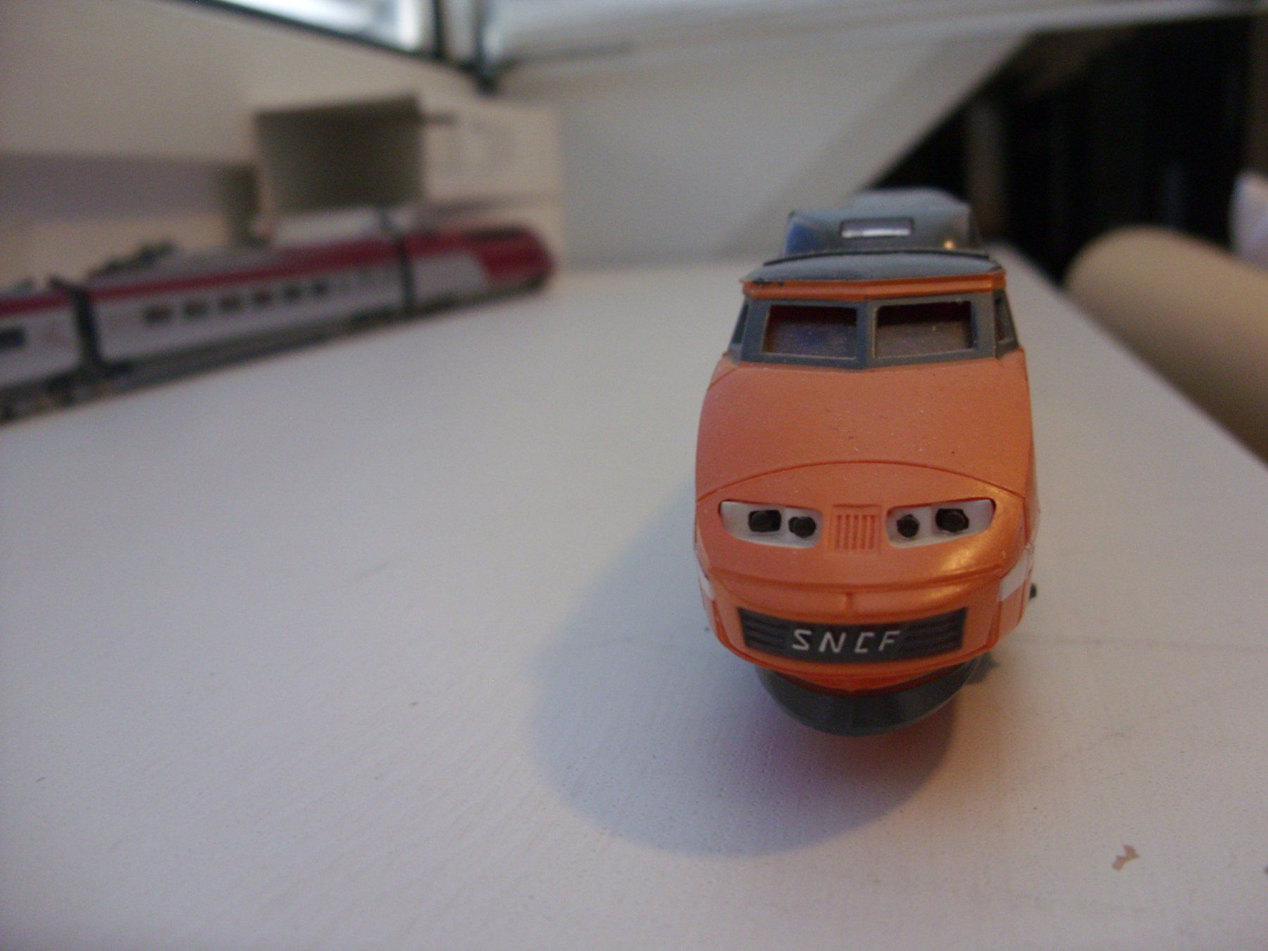 Jouef Modellini di ferrovie: Jouef H0  TGV orange AC analog – Usato da Untersiggenthal venduto da Gumel50 1
