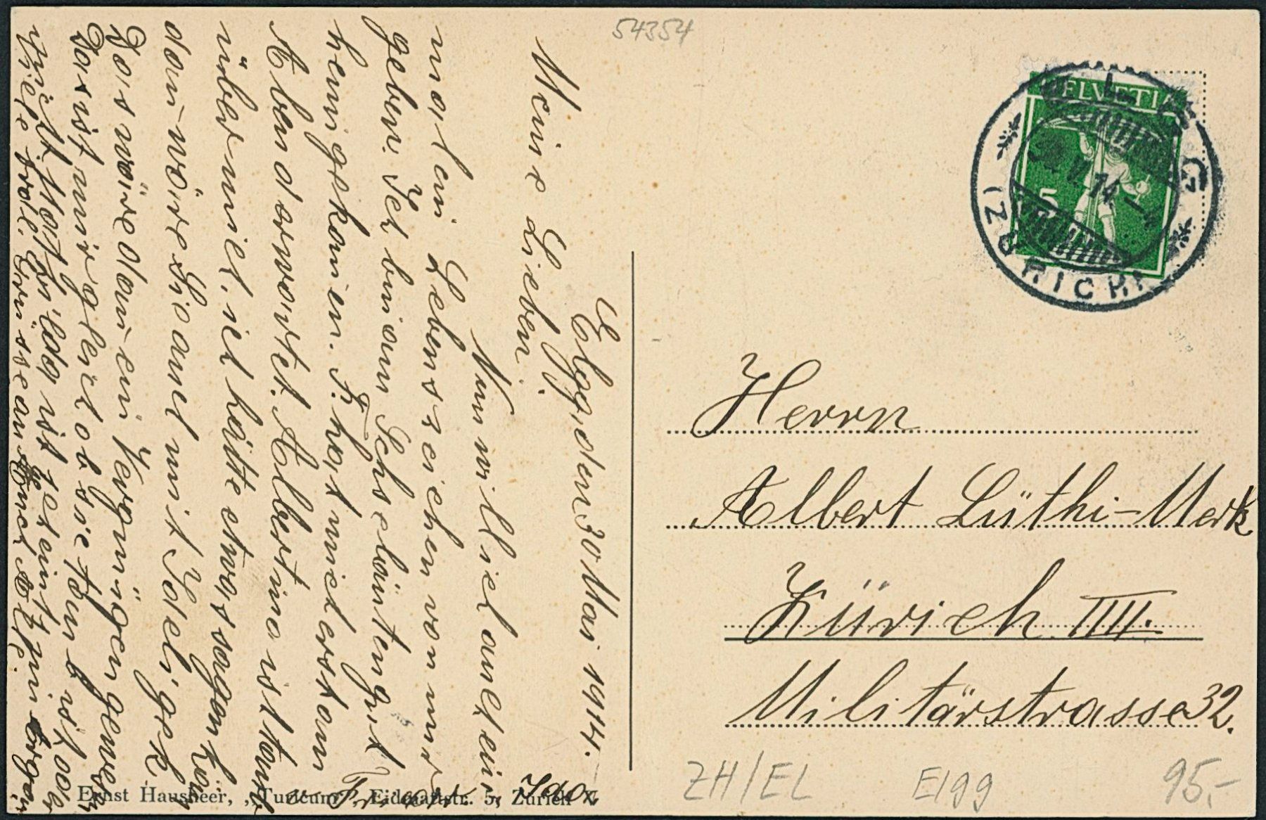 Cartoline postali: ZH Elgg – Usato da Schindellegi venduto da leecollect 1