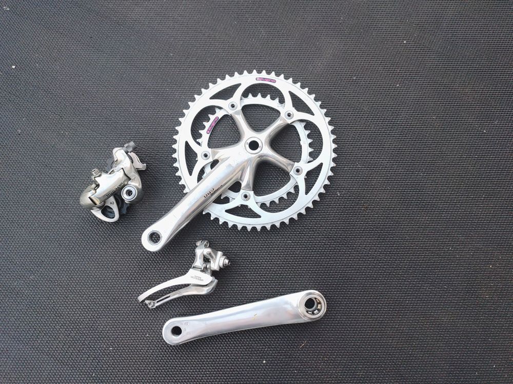 Axe de pédalier N.O.S SHIMANO ULTEGRA 6500 109.5mm 36 X 24(Ref 482
