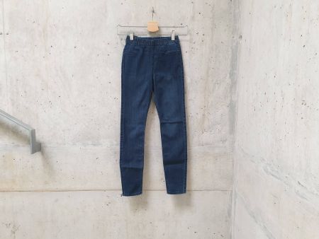 Jegging H&M, bleu denim foncé, basic, fille, taille 140