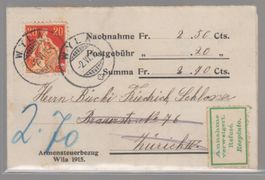 lettre de Wyla de 1915