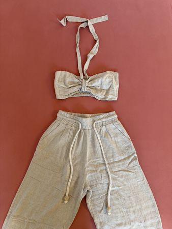 Sommer Two Piece aus Leinen 🇧🇷🤍 