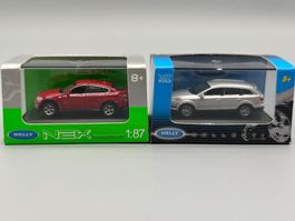 SUV Bundle - BMW X6 & Audi Q7 1:87 Welly 1:87 HO neu OVP