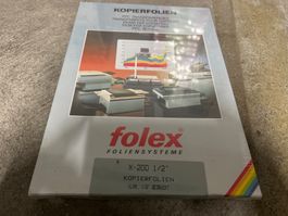 Folex Kopierfolien X-200 1/2“, Klar 1/2“ Bedruckt NEU