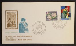 B299) J198 Pro JUVENTUTE  FDC (P3) aus Block US Format LP