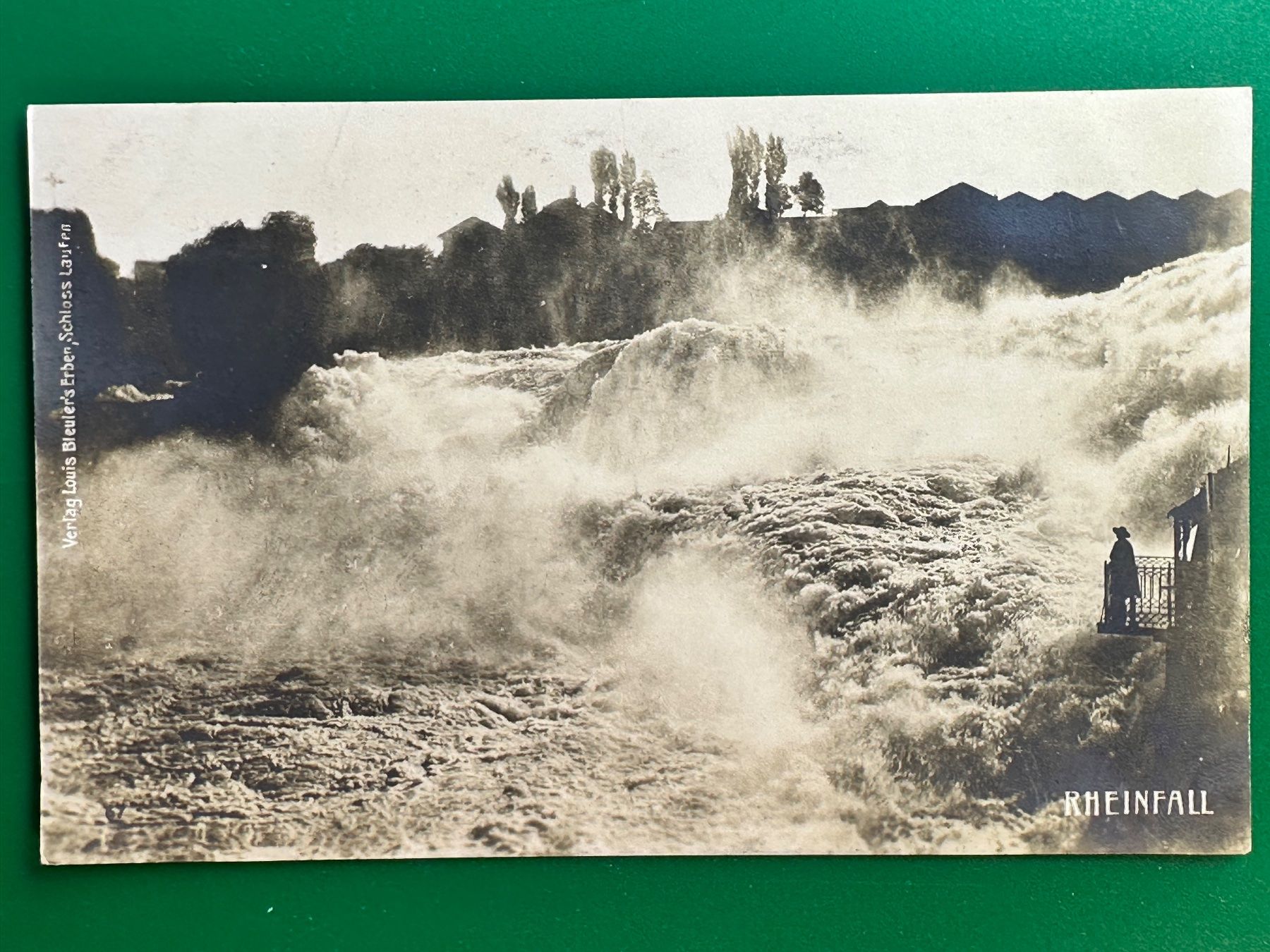 Cartoline postali: Rheinfall - mit Stempel Schloss Laufen – Usato da Steg VS venduto da danwer74