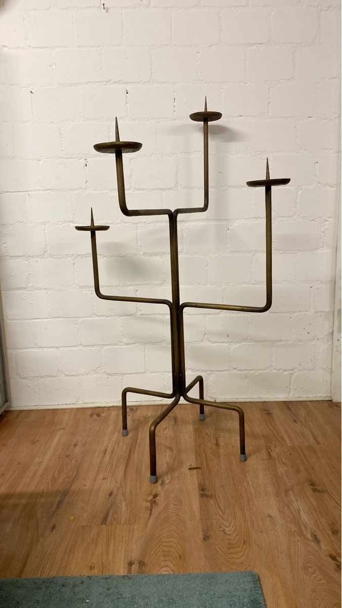 Portacandele: Vintage Kirchen Kerzenständer, Messing, 4-armig,  Design – Usato da sursee venduto da trilli-tralli 1