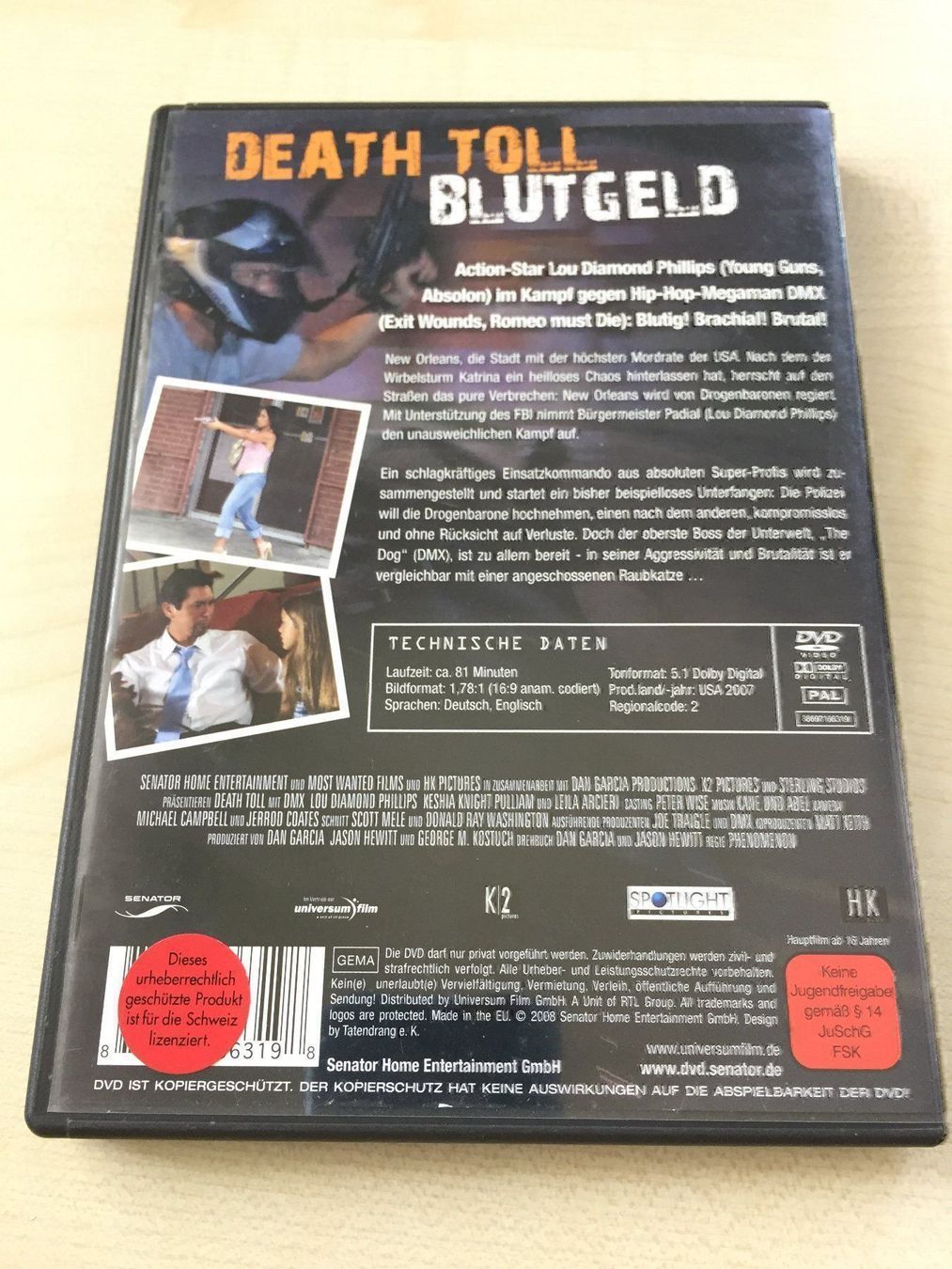 Alle DVDs: Death Toll - Blutgeld – Gebraucht aus Rüti ZH von alumedien 1