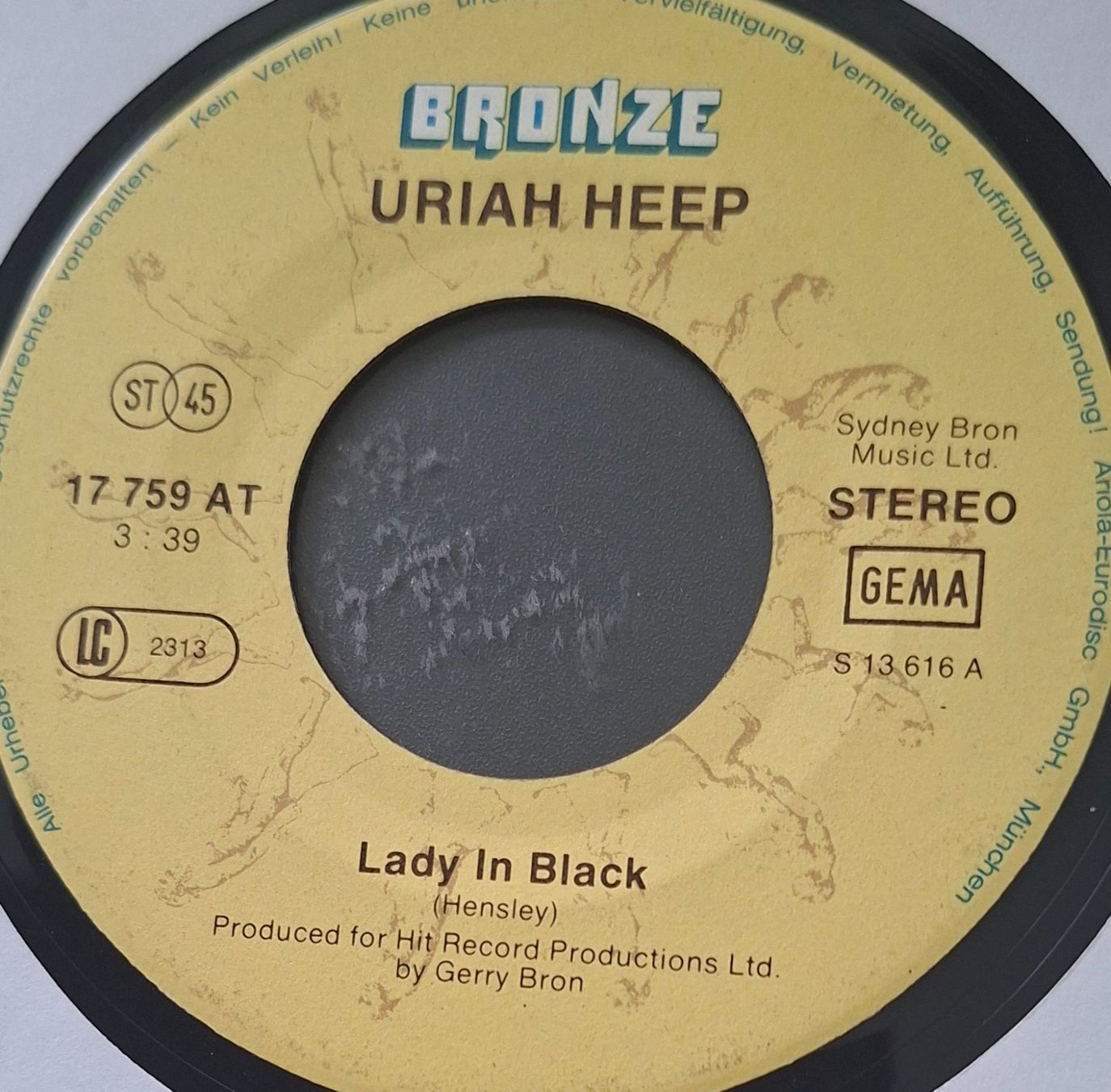 Dischi in vinile: Vinyl-Single Uriah Heep - Lady In Black – Usato da Langenthal venduto da Modo39