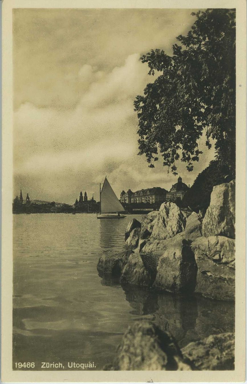 Ansichtskarten: Zürich - Utoquai – Gebraucht aus Schleitheim von Pmschlaate
