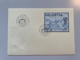 2000 Naba St. Gallen Stickereiblock Ausgabe-Brief