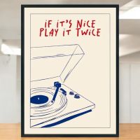 Affiche Poster Platine vinyle Musique vintage rétro