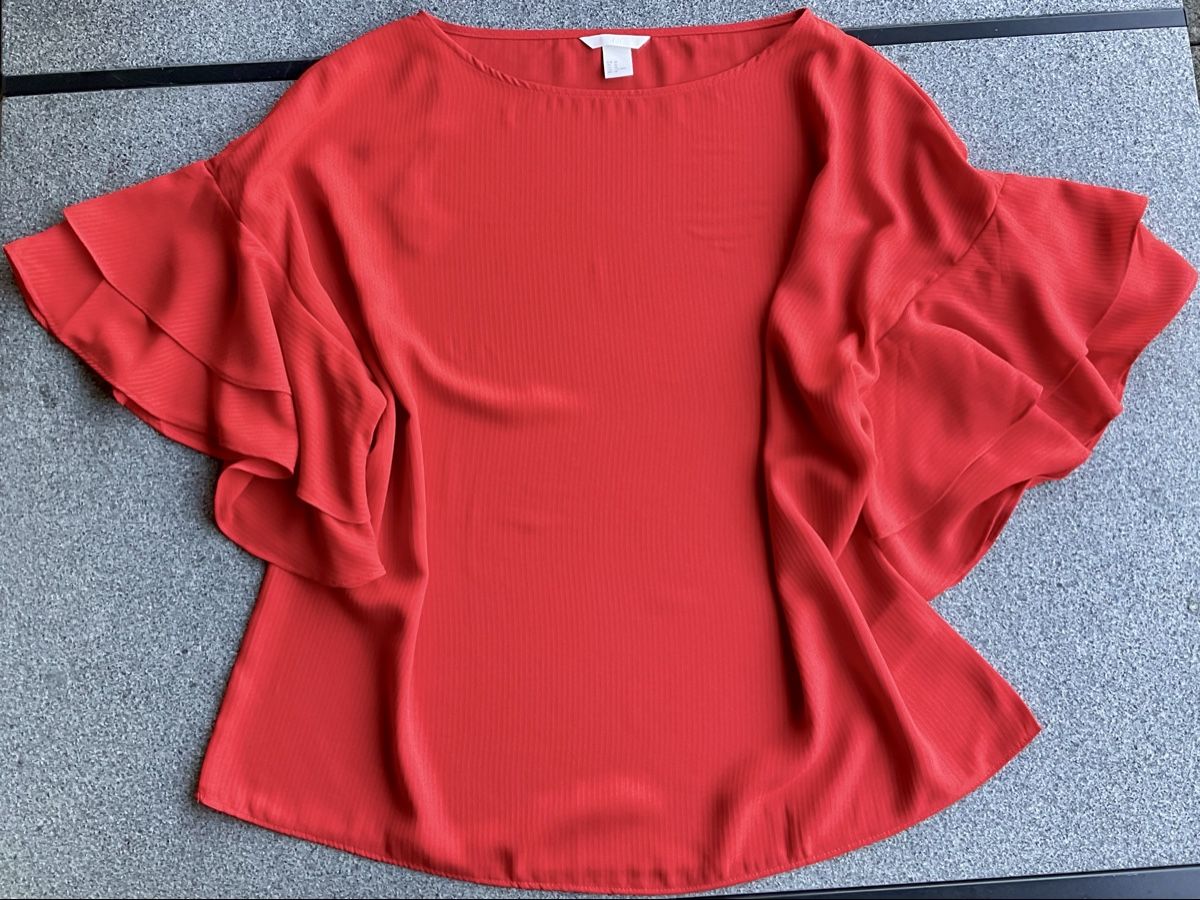 H&M Camicette: H&M - raffiniertes Blusenshirt, neuwertig, Gr. 48 – Nuovo (secondo la descrizione) da Regensdorf venduto da lotti8105 2