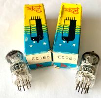 2 Röhren / Radioröhren ECC86 (2x Triode), NOS, Pope