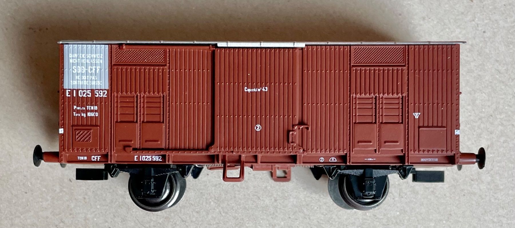 ACME Modellini di ferrovie: 40093 SBB Güterwagen Typ F – Nuovo e nell'imballaggio originale da Root venduto da dioramabau