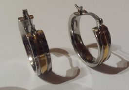 NEU: █▬█ █ ▀█▀ NEU: 2,5cm Edelstahl Ohrringe