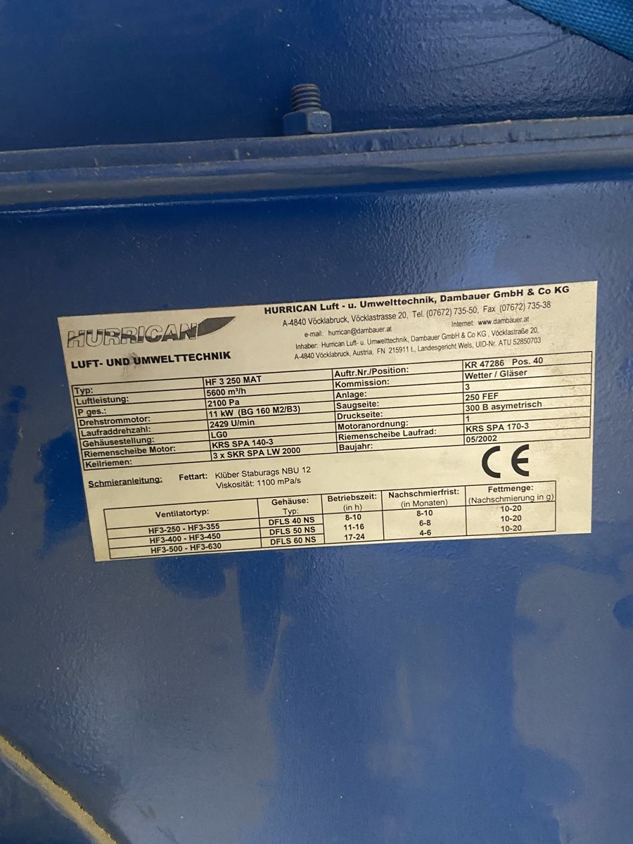 Tutte le macchine: Industrie Ventilator 12.5 KW – Usato da Dübendorf venduto da ramstein66 1