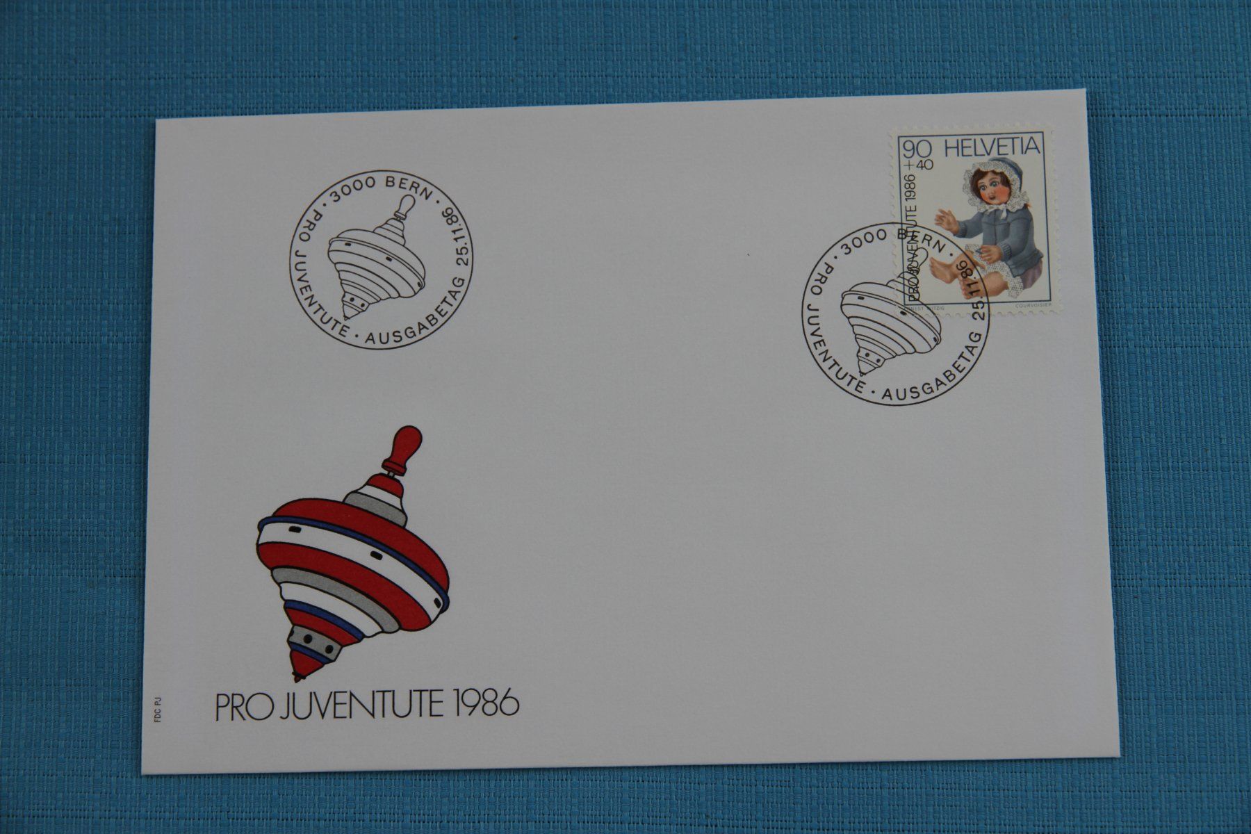 Tutti i francobolli: PTT, FDC, Pro Juventute, Kreisel, 25.11.1986 – Nuovo (secondo la descrizione) da Nesselnbach venduto da ubourson