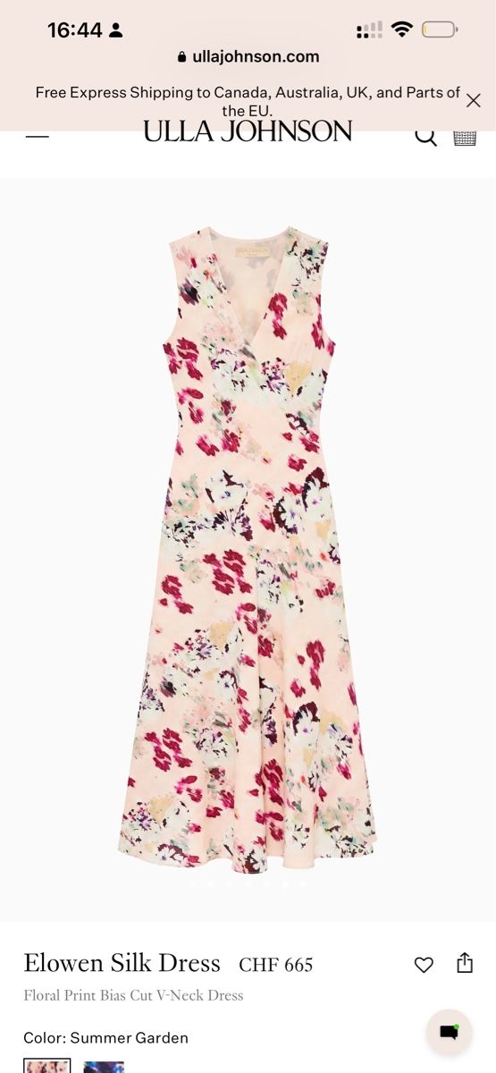 Ulla Johnson Robes: Ulla Johnson Elowen silk dress – Neuf (Voir description) à Rain par thesta24 3