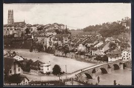Fribourg, Panorama et le pont de St. Jea