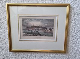 Kupferstich Folkstone England