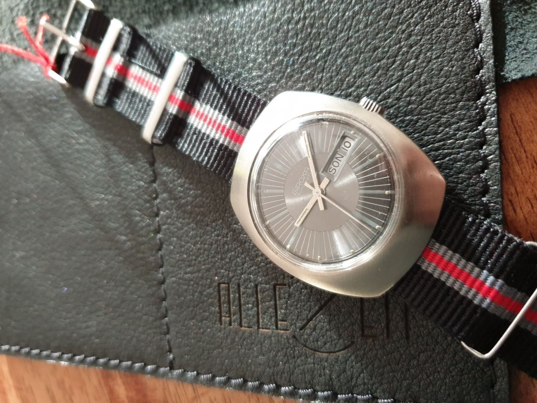 Orologi: Giroxa Automatic 25 Jewels DayDate AZ123 – Usato da Uster venduto da Allezeit 3