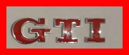 3D VW Golf GTI Logo Emblem Logo ROT Passat Polo Volkswagen