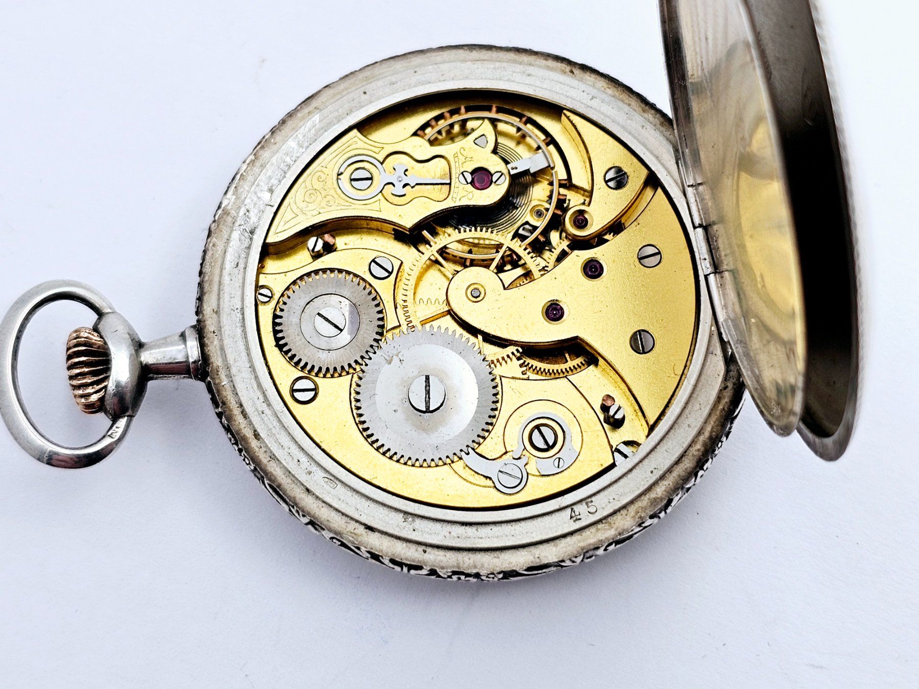 Orologi: Antike Taschenuhr 875 Silber – Usato da Bassersdorf venduto da AnkerWatch 4
