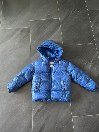 Kinder Daunenjacke Primark blau mit Kapuze Grösse 110