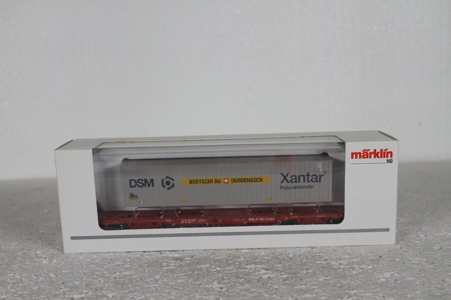 Märklin Modellini di ferrovie: Märklin 47701 NS Cargo Bertschi Container OVP – Usato da Triesen venduto da gleis8 7