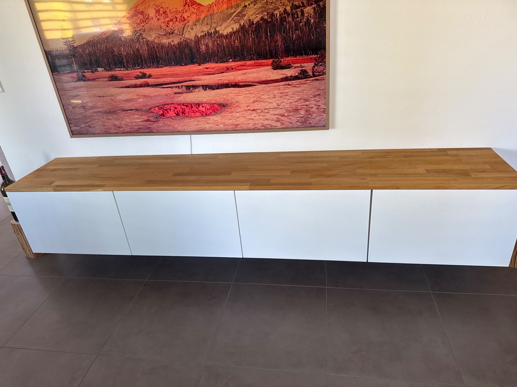 Mobili TV: Sideboard mit Echtholz-Eichenplatte und Philips-Hue-Licht – Usato da Zofingen venduto da reevb 1