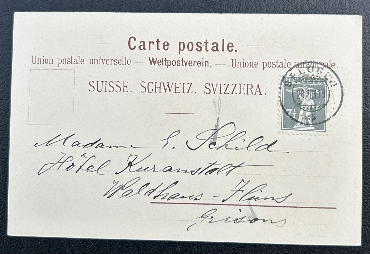 Cartes postales: Gruss aus Splügen Litho  – D'occasion à Horw par Tellbub 1