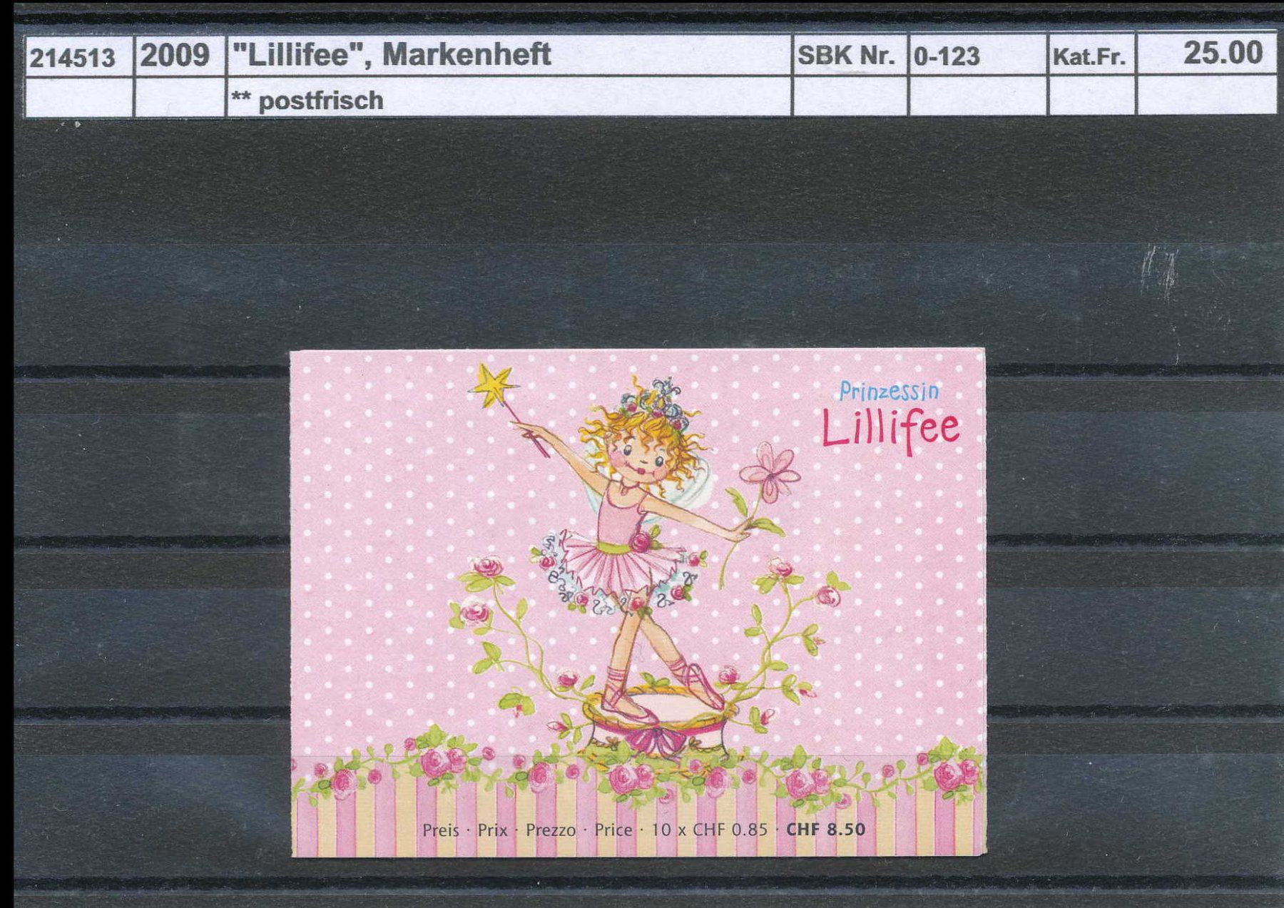 Alle Briefmarken: 2009 "Lillifee", Markenheftchen, ** postfrisch – Neu (gemäss Beschreibung) aus Winterthur von Zupogeru