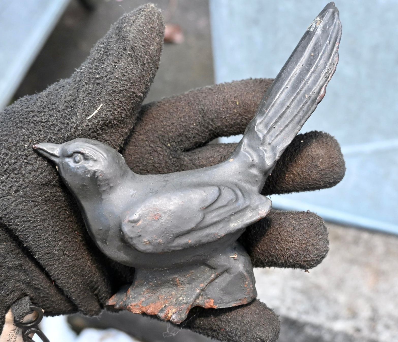 Figuren: alter GUSSEISEN Vogel gartenfigur etc B – Gebraucht aus Pfaffhausen von mono_rec 3