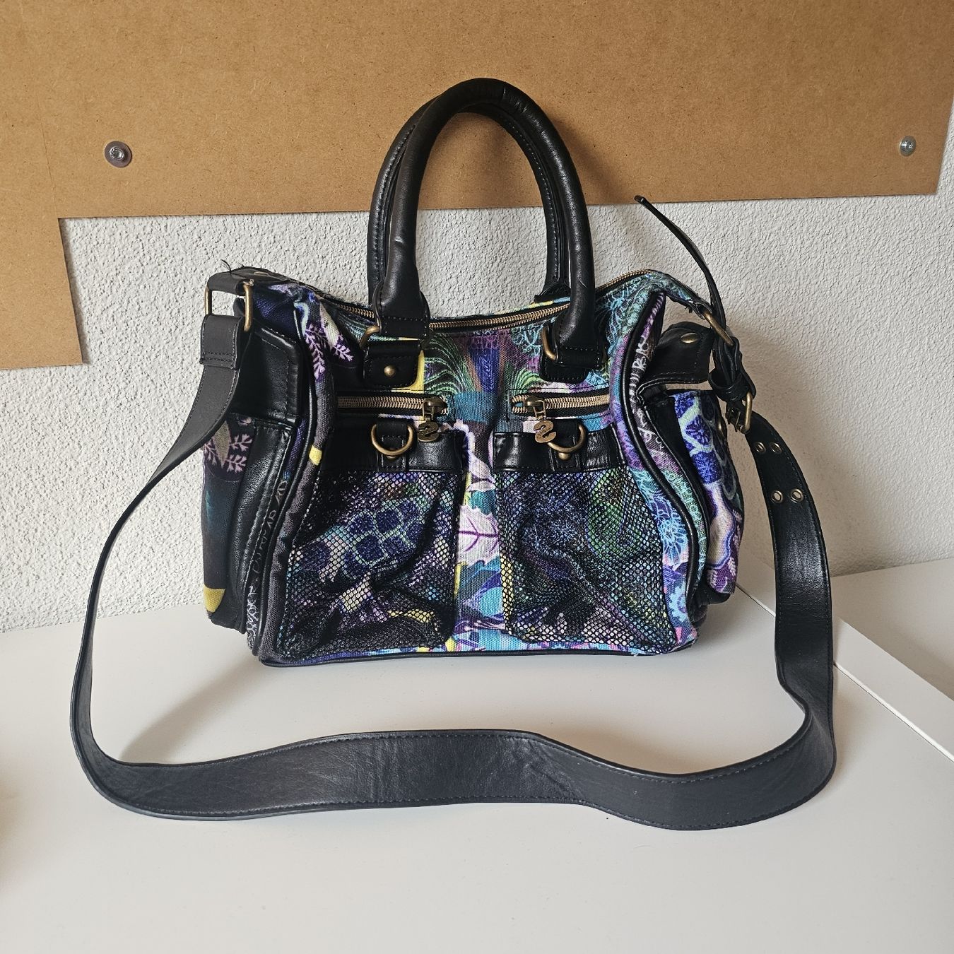 Desigual Borse da donna: Desigual Vintage handBag Multicolor Boho Style – Nuovo (secondo la descrizione) da Matten b. Interl venduto da Vanilla8 1