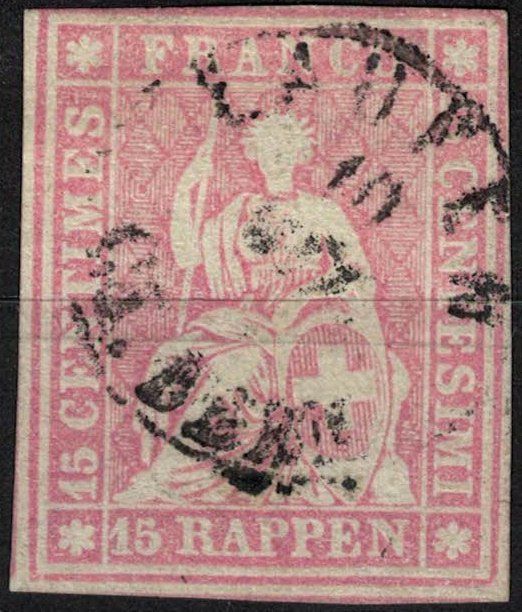 Alle Briefmarken: Strubel 24 gestempelt – Gebraucht aus Bern von bae_958f