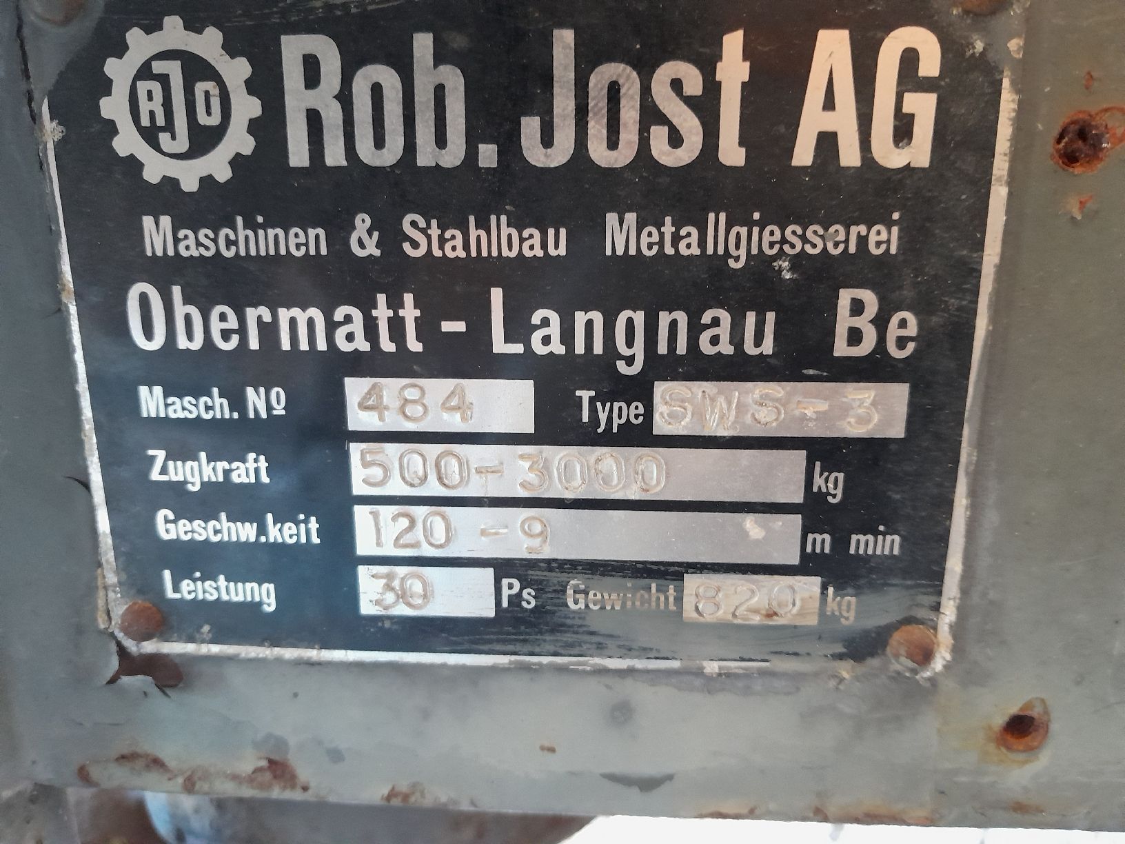 Argani forestali & Pinze posteriori : Seilwinde. – Usato da Bärau venduto da emmental10 9